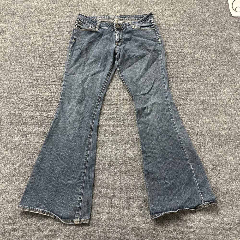 Bullhead Jeans Womens Size 7R Blue Skinny Flare Newport Low Rise Denim Casual
